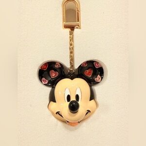 Disney BaubleBar Mickey Mouse ear heart Keychain NWT